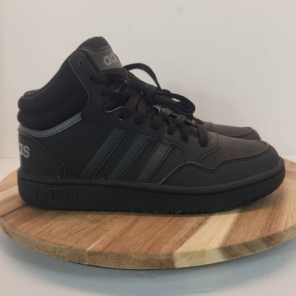 Adidas Hoops 3.0 Mid Basketball Shoe Size 5 Mens Triple Black